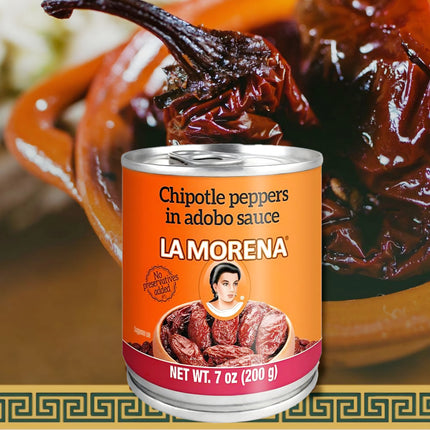 La Morena Chipotle Peppers in Adobo Sauce 200G ( BB 06/03/2029 )