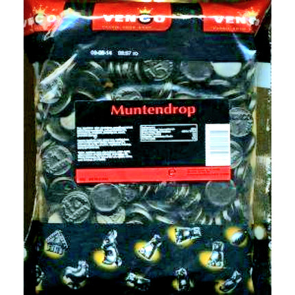 Venco Muntendrop Coins Licorice 1kg ( BB 25/09/2027 )