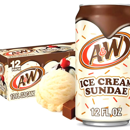 A&W Ice Cream Sundae 355ML ( BB 27/01/2027 )