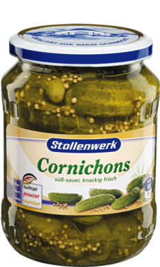 Stollenwerk Cornichons Gherkins 670G ( BB 30/06/2027 )