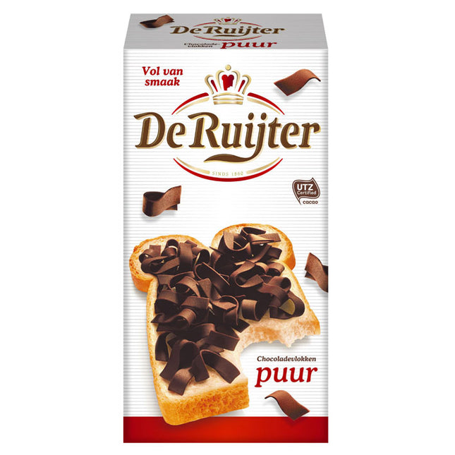 De Ruijter Dark Chocolate Flakes 200G ( BB 30/06/2026 )