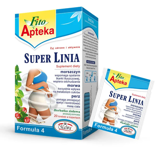 Malwa Fito Apteka Super Linia Slim Formula 4 20 Tea Bags ( BBD 30/01/2028 )