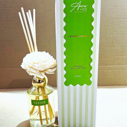 Aura Premium Reed Diffuser Lemongrass 300ml