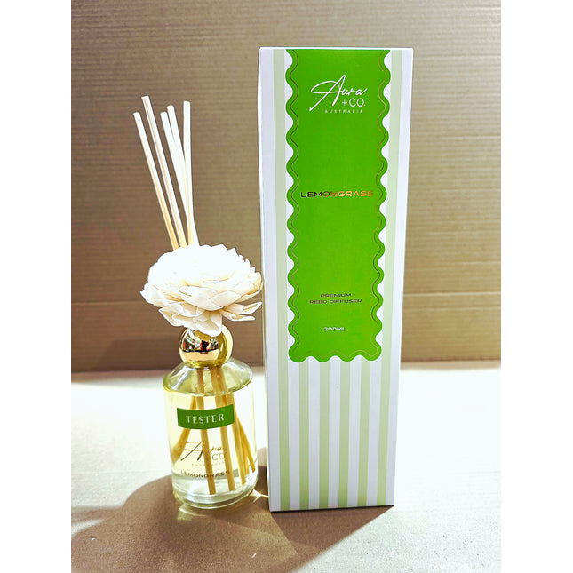 Aura Premium Reed Diffuser Lemongrass 300ml