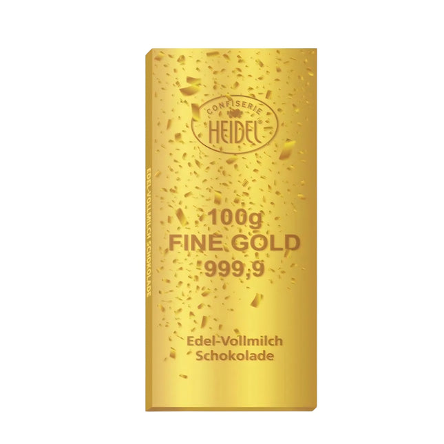 Heidel 3D Chocolate Greeting Gold Bar 100G ( BB 31/03/2027 )