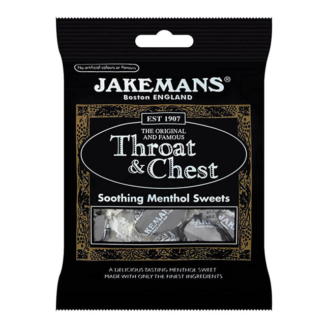 Jackemans Throat and Chest Cough Lozenges Drops 100G ( BB 30/06/2026 )