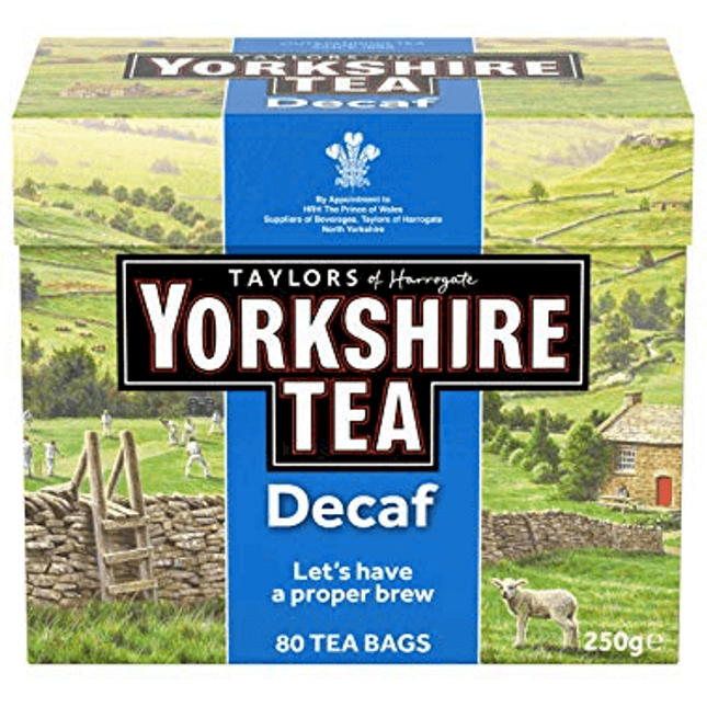 Taylors Yorkshire Decaf Tea 80 Tea Bags ( BB 30/10/2026 )
