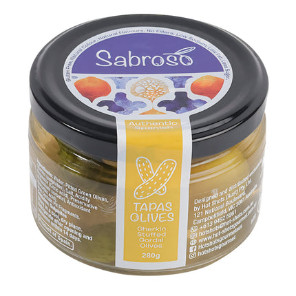 Sabroso Gherkin Stuffed Gordal Olives 280G ( BB 11/03/2028 )