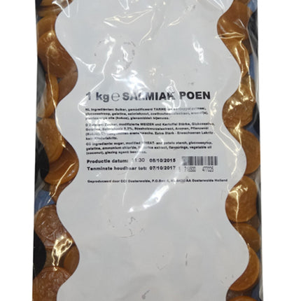 K&H Salmiak Poen 1Kg Bag ( BB 19/03/2027 )