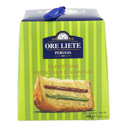 Ore Liete Classic Panettone Filled with Pistachio Cream 500G ( BB 30/04 /2026 )