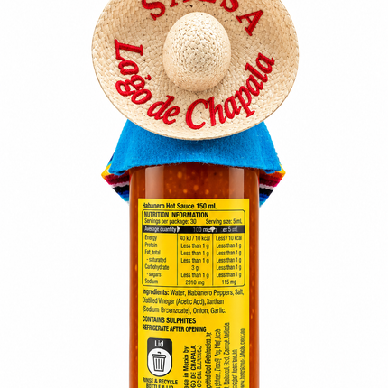 Chapala Red Habanero Hot Sauce 150ml ( BBD 31/08/2027 )