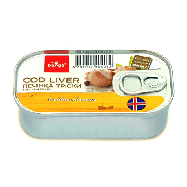 Banga Cod Liver with Bay Leaf & Black Pepper 115G ( BB 30/09/2029 )