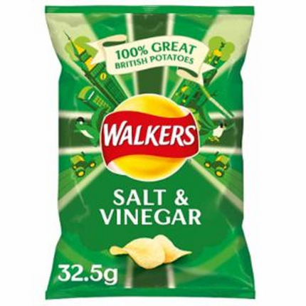 Walkers Salt & Vinegar Crisps 32.5G ( BB 24/01/2026 )