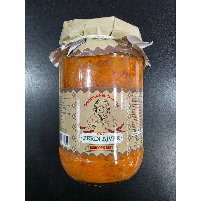 Europe's Best Grandma Pera's Recipe Perin Ajvar Hot 700G ( BB 28/11/2027 )
