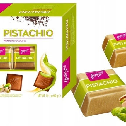 Goplana Milk Chocolate with Pistachio Filling Box 200G ( BB 30/01/2027 )