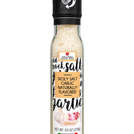 Collitali Sicily Salt with Garlic Grinder 270G ( BBD 31/07/2028 )