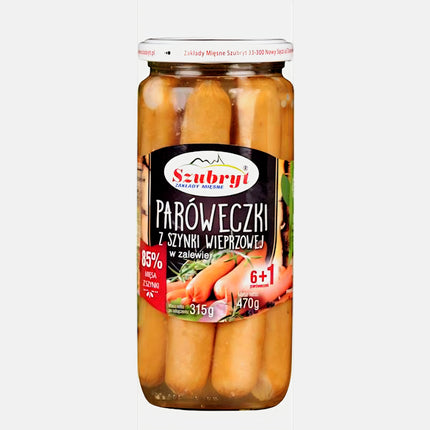 Szubryt Paroweczki Z Szynki Wieprzowej Frankfurts 90% Ham 470G ( BB 10/02/2028 )