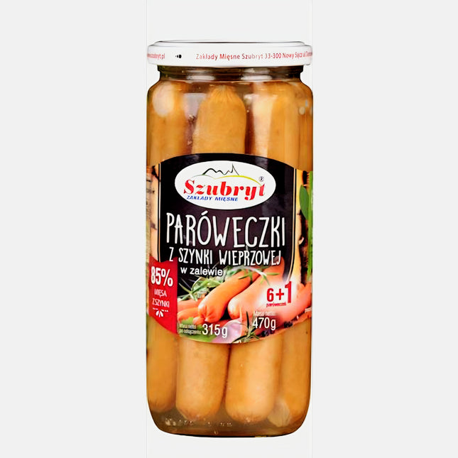 Szubryt Paroweczki Z Szynki Wieprzowej Frankfurts 90% Ham 470G ( BB 10/02/2028 )
