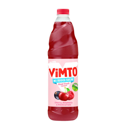 Vimto Cordial Cherry, Raspberry & Blackcurrant No Sugar Added 1 Litre ( BB 31/08/2026 )