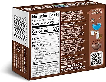 Simply Delish Chocolate Pudding Mix 48G Sugar Free ( BB 03/2027 )
