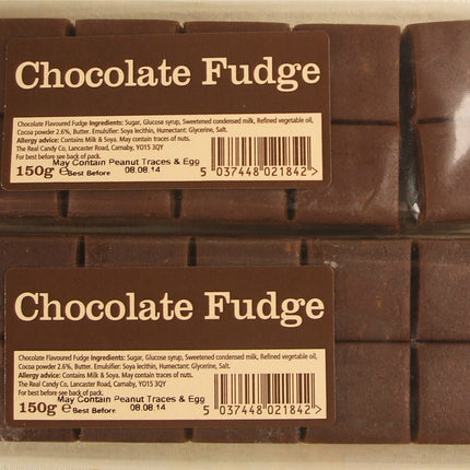 The Real Candy Co  Chocolate Flavour Fudge 140G ( BB 19/02/2026 )