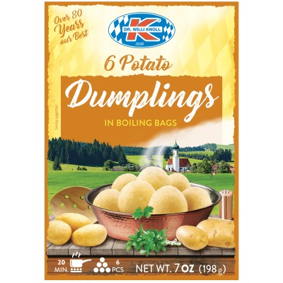 Dr Willi Knoll 6 Potato Dumpling Mix Halb & Halb in Boiling Bag 198G ( BB 15/04/2026 )