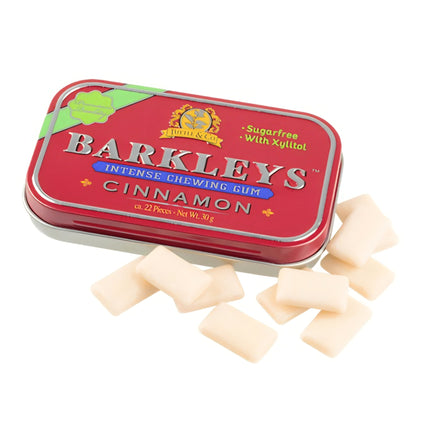 Barkleys Cinnamon Flavour Chewing Gum Sugar Free 30G ( BB 09/2027 )