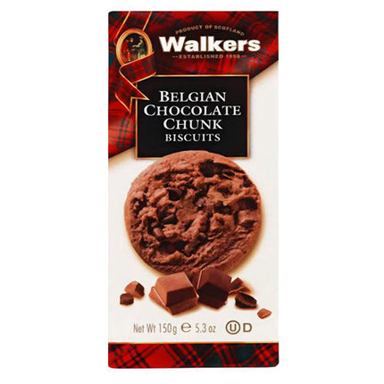 Walkers Belgian Chocolate Chunk Biscuits 150G ( BBD 28/02/2027 )