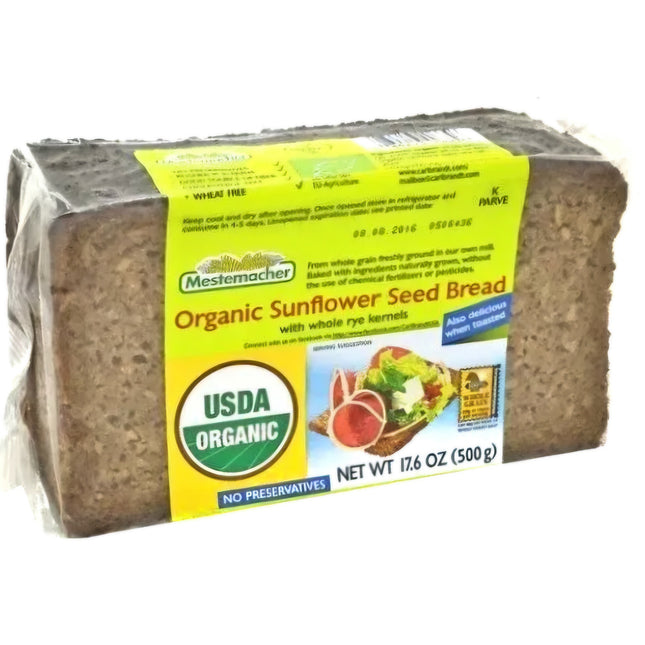 Mestemacher Organic Sunflower Seed Rye Bread 500G ( BB 01/08/2026 )