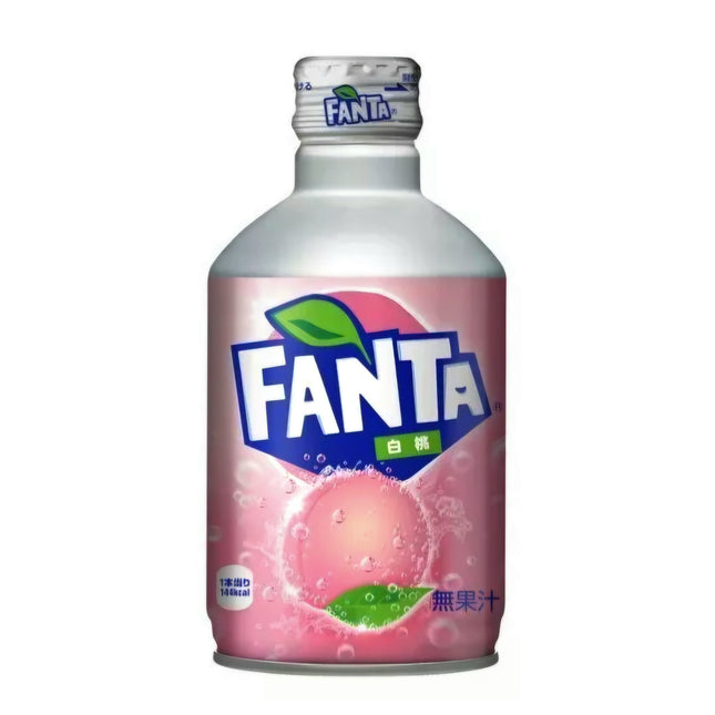 Fanta White Peach Aluminium Bottle 300ml Japan ( BB 31/08/2026 )