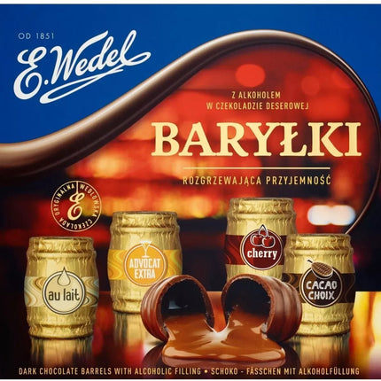 Wedel Happy Barrels Dark Chocolate Liquor 200G (BB 08/01/2025 )