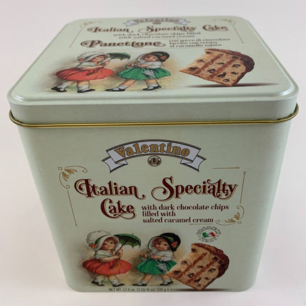 Valentino Panettone Dark Chocolate Chips Filled with Salted Caramel Cream 500G ( BB 30/08/2025 )