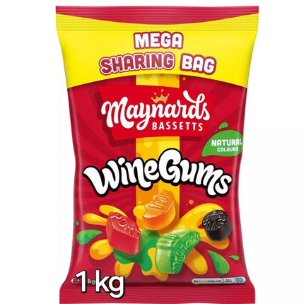 Maynards Bassetts Wine Gums 1KG ( BB 24/04/2025 )