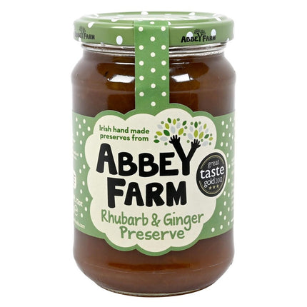 Abbey Farm Rhubarb & Ginger Jam 350G ( BB 24/01/2025 )