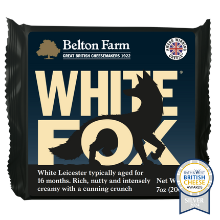 Belton Farm White Fox Aged White Leicester Cheese 200G  ( BB 10/06/2025 * Refrigerated items are for local pick-up or deliveries less than 8km from our Moorabbin store )