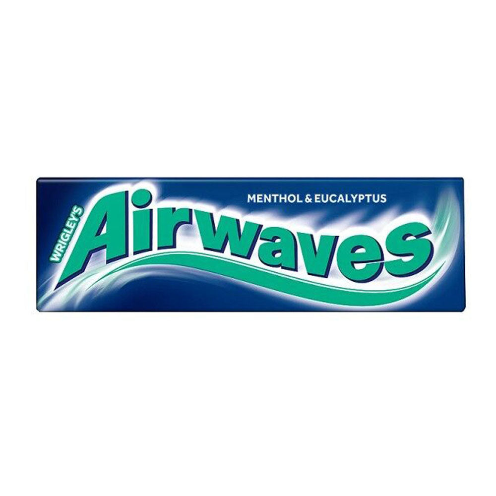 Wrigley's Airwaves Menthol & Eucalyptus Chewing Gum Sugar Free 14G ( B ...