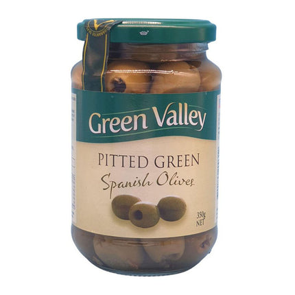 Green Valley Pitted Green Spanish Olive 350G ( BB 08/2024 )