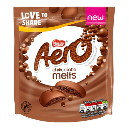 Aero Milk Chocolate Melts Sharing Bag Pouch 92G ( BB 06/2024 )