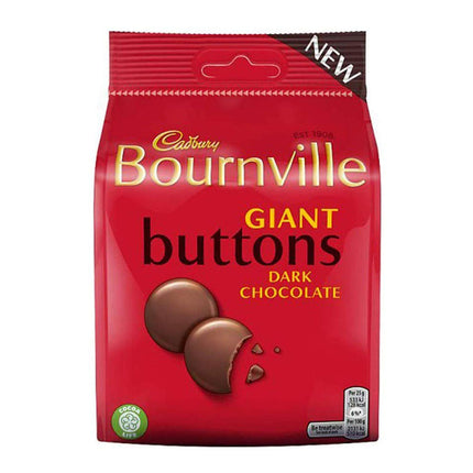 Cadbury Bournville Dark Chocolate Gaint Buttons 110G ( BB 25/10/2024 )