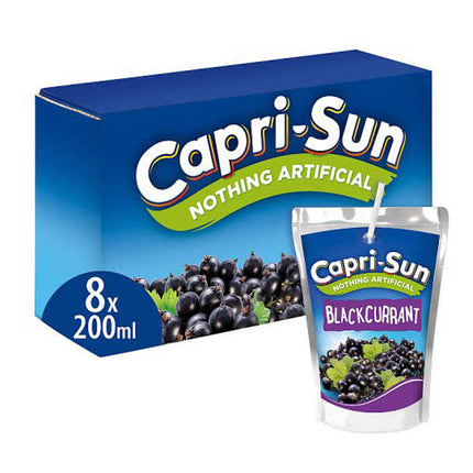Capri-Sun Blackcurrant 8 X 200ml 8 Packs ( BB 31/12/2024 )