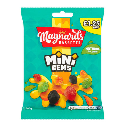 Maynards Bassetts Mini Gems 130g ( BB 12/09/2026 )