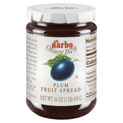 D'arbo Plum Fruit Spread 454G ( BB 26/10/2025 )