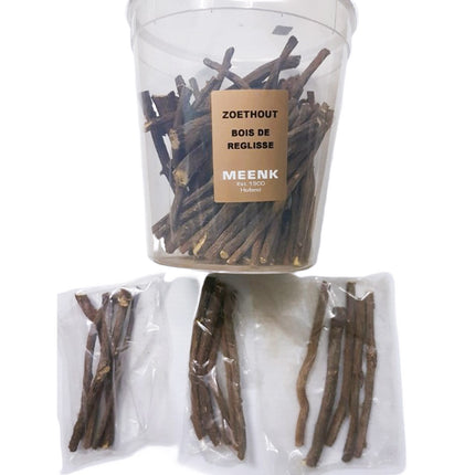 Meenk Zoethout Stokjes / Sweet Wood Licorice Sticks 100g ( BB 29/03/2025 )