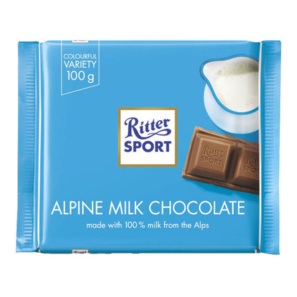 Ritter Sport Alpen Milk Chocolate 100G