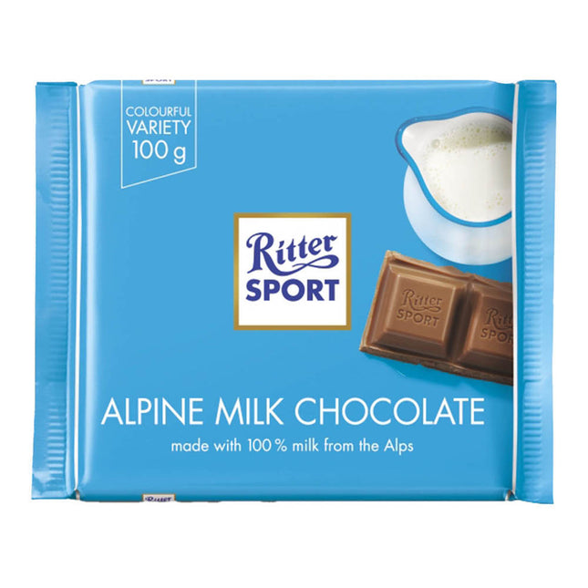 Ritter Sport Alpen Milk Chocolate 100G