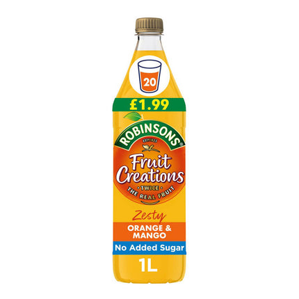 Robinsons Creations Orange & Mango Squash 1 Litre  ( BB 30/07/2026 )