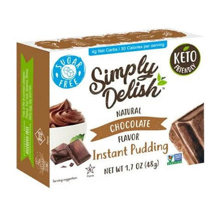 Simply Delish Chocolate Pudding Mix 48G Sugar Free ( BB 28/01/2027 )