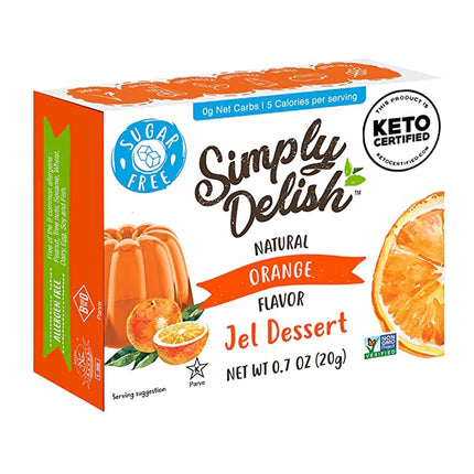 Simply Delish Orange Jelly Dessert 20G Sugar Free ( BB 20/01/2025 )