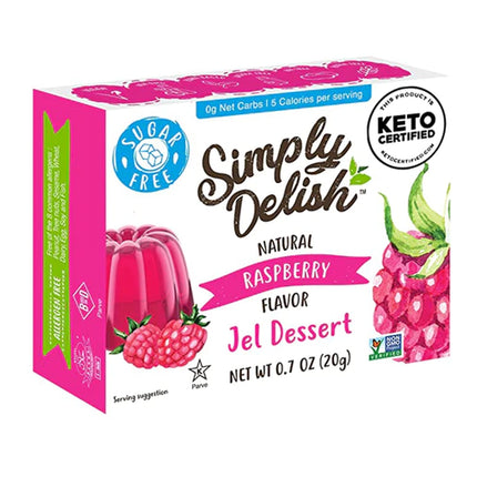 Simply Delish Raspberry Jelly Dessert 20G Sugar Free ( BB 25/03/2025 )