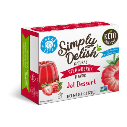 Simply Delish Strawberry Jelly Dessert 20G Sugar Free ( BB 23/03/2025 )